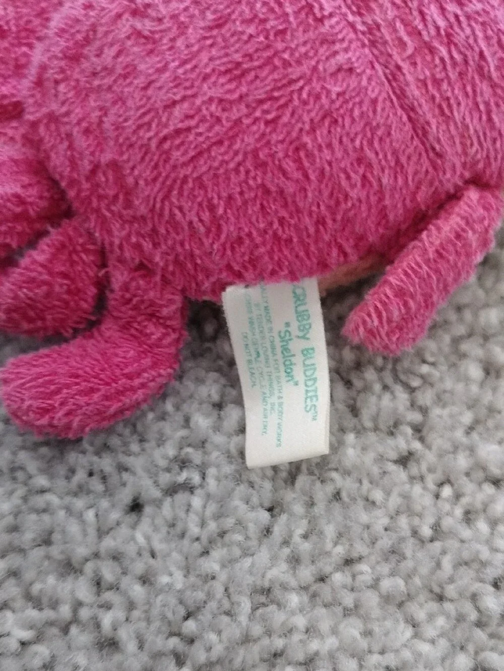Faded Red Crab Bath Soap Scrubber